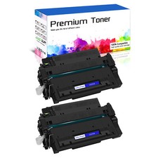 2PK CE255A 55A Toner Compatible for HP Laserjet P3015 P3015d P3015n P3016 M525dn picture