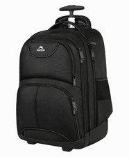 MATEIN Rolling Laptop Backpack 17 in, Polyester Black w/ Wheels Handle picture