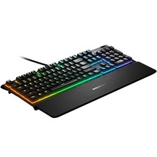 STEELSERIES 64795 HIGH WATER RESISTANT GAMING KEYBOARD, SILENT SWITCH, -  BLACK picture
