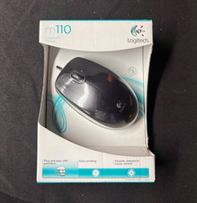Logitech M110 Wired Optical Mouse Black USB/PS/2 1000 DPI 3-Button PnP picture