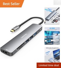Versatile 7-in-1 USB C Adapter for MacBook & PC - 4K HDMI & Plug-and-Play picture