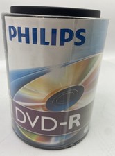 ⭐ Philips Branded 16X DVD-R Blank Media 100 Pack Spindle DM4S6H00F/17 - SEALED ⭐ picture
