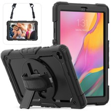 For iPad 5/6th 7th 8th 9th Gen Mini Shockproof Heavy Duty Rubber Hard Stand Case picture