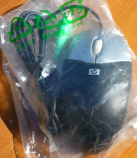 Black HP Optical Wheel Mouse PS/2 Wired M-SBF96 - NEW OLD STOCK picture