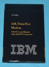 IBM 56K V.90 PCMCIA Data/Fax/PC Card Modem w/XJack *Used* 10L7394 picture