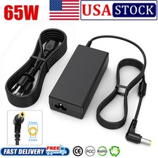 65W AC Adapter For HP 22CWA T4Q59AA#ABA LED IPS Monitor Pavilion Power Supply US picture