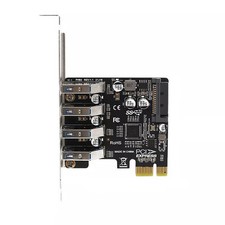 4-Port PCIe USB 3.0 HUB Adapter Expansion Card 5Gbps VL805 PCI-E X1 for Desktop picture