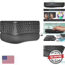 Arteck Split Ergonomic Keyboard Natural Wireless with Palm Rest Rechargeable picture