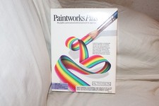 Paintworks Plus for Apple II 2 GS w/ BOX MANUAL FLOPPY DISK Activision picture