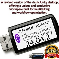 Ubuntu Unity 24.04.2 Desktop Bootable USB – Revived Classic Enhanced Workspace picture