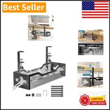 Space Saving Cable Organizer Tray with Clamp - Stylish Wire Management Solution picture