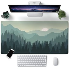 Forest Desk Mat Nature Large XXL Mouse Pad 31.5x15.7 Inch Landscape picture