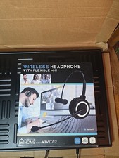 VIVITAR WIRELES HEADPHONE WITH FLEXIBLE MIC -BLUETOOTH NEW picture