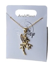 Disney Parks Peter Pan Tinker Bell Gold Toned Necklace picture