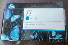 HP 72 Cyan Genuine Original Inkjet Ink Cartridge 130ml C9371A Cyan (blue) 3/2026 picture