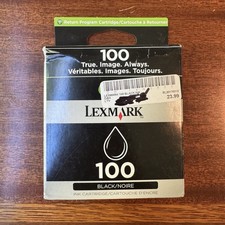 Lexmark 100 Black Ink Cartridge Which Utilizes Vizix Print Technology. READ BIO picture