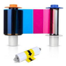84051 YMCK Color Ribbon, Compatible with Fargo Hdp5000 / Hdpii Model Printer, Re picture