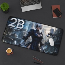 2B Gaming Mouse Pad, Extended Desk Mat, Anime Gamer Room Decor picture