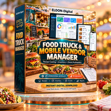 Food Truck Management Software USB Multi User Inventory Recipe Costing Guide picture