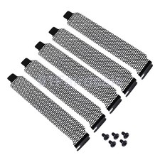 5PCS Vented PCI Slot Dust Filter Cover PC Case Expansion Bracket With Screws picture