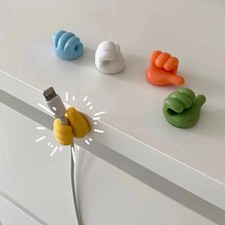 10Pcs Thumb Mini Cable Organizer Silicone USB Management Clips Desktop Wire picture