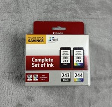 Canon PG-243 Black & CL-244 Color Fine Ink Cartridges - New Sealed picture