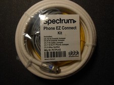 Spectrum Phone EZ Connect Kit Jumpers & Splitter model# PCTPLK2 New & Sealed picture