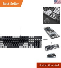 Full Size Hot Swappable Mechanical Keyboard - 104 Keys with Soft Black Switches picture