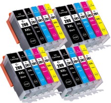 20 Pack XXL Ink Cartridges for PGI 280 CLI 281 Canon TS6120 TS6220 TS6320 TR7520 picture