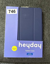heyday Tablet Case for Apple iPad 10th/11th Gen Blue, Stylus Holder Stand picture