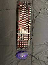 Rii Gaming Keyboard and Mouse Set, 3-LED Backlit Mechanical Feel Business Off... picture