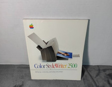 Vintage Apple Color StyleWriter 2500 Printer Manual - 1996 Original User Guide w picture