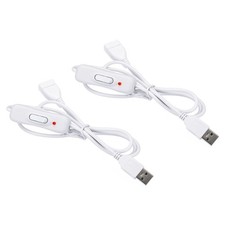 USB Extension Cable with ON/Off Switch 2  x Female to Male LED Indicator White picture