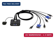 ATEN CS22U 2-Port USB VGA Cable KVM Switch with Remote Port Selector picture