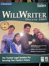 Broderbund WillWriter Deluxe 2005 Big Box Software PC CD-ROM Windows XP New picture