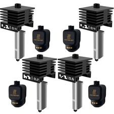4 PCS P2S Hotend Nozzle Kit 0.2/0.4/0.6MM for 3D Printers Bambu Lab X2D H2D H2S picture