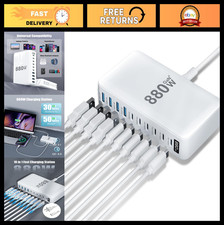 880W USB C Charger Block, 10-Port GaN IV Charging Station, 140W Fast Laptop Adap picture