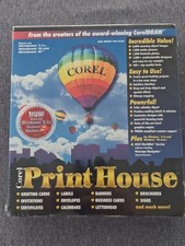 Corel Print House Vintage CD-ROM Windows 95 3.1 NT PC Software New Sealed picture