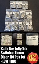 Kailh Box Jellyfish Mechanical Keyboard Switches Linear Clear 110 Pcs Lot  picture