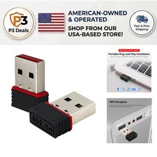 Plug and Play Wireless USB WiFi Adapter 150Mbps - Perfect for Laptops & Desktops picture