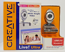 Creative Webcam Live Ultra USB 2.0 Wide Angle Video 640x480 VF-0060 w/ Headset picture