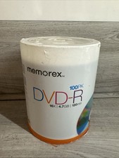 Brand New MEMOREX DVD+R Recordable Blank Discs Factory Sealed Qty 100 picture