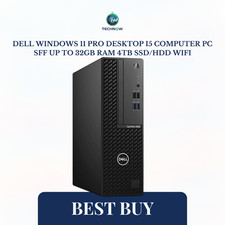 Dell Windows 11 Pro Desktop i5 Computer PC SFF Up To 32GB RAM 4TB SSD/HDD WIFI picture