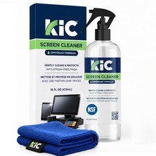KIC CrystalVu Screen Cleaner Spray Kit (16oz) with Microfiber Cloth picture