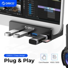 ORICO Aluminum 4Ports USB3.0 Hub DIY Clip Mountable for iMac Screen Monitor picture