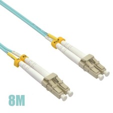 LC-UPC to LC-UPC Fiber Optic OM4 Multi-Mode Duplex OFNR 50/125 Lot Patch Cable picture