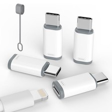 4 Pack for iPhone 15/16 Pro/16 Pro Max/Plus,Samsung Lightning to USB C Adapter picture