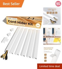 Transform Your Space: 85in Self-Adhesive Cord Hider for Quick, Easy Installation picture