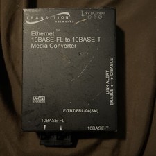 Transition Networks E-TBT-FRL-04 Media Converter 10BASE-FL to 10BASE-T  picture