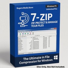 7-Zip 2024 - Ultimate Compression & Encryption - File Archiver Zip Unzip On CD picture
